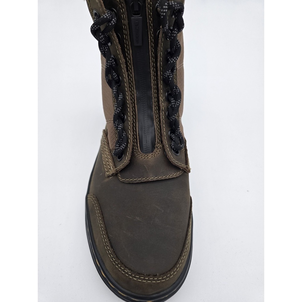 Dr. Martens Combs Jungle Zip Boots Ladies Size 7 Tactical Dark Khaki Lace-Up NEW - Picture 2 of 16